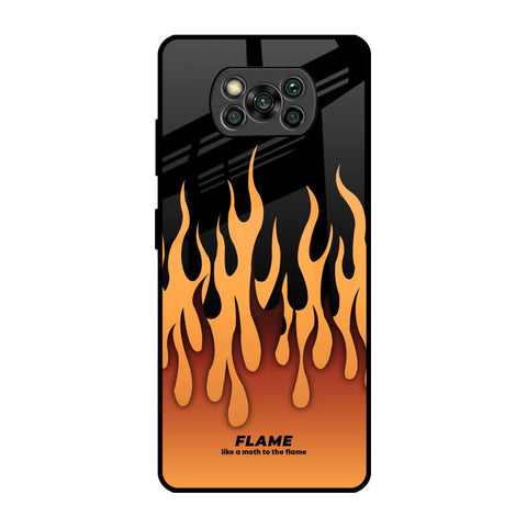 Fire Flame Glossy Case for Poco X3 Pro