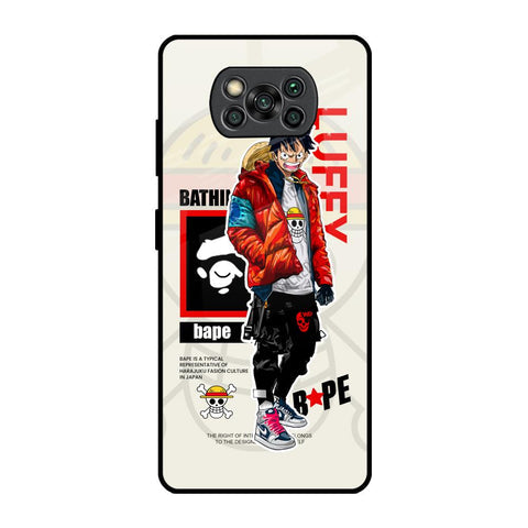 Bape Luffy Glossy Case for Poco X3 Pro