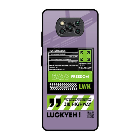Run & Freedom Glossy Case for Poco X3 Pro