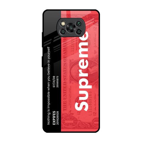 Supreme Ticket Glossy Case for Poco X3 Pro
