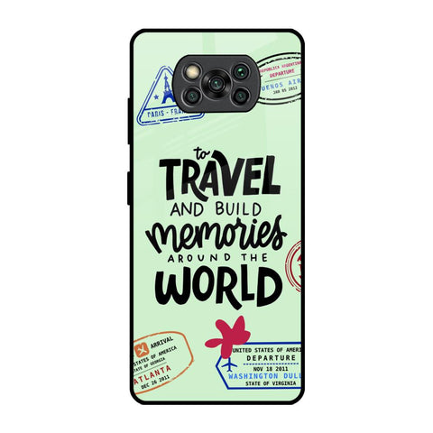 Travel Stamps Glossy Case for Poco X3 Pro