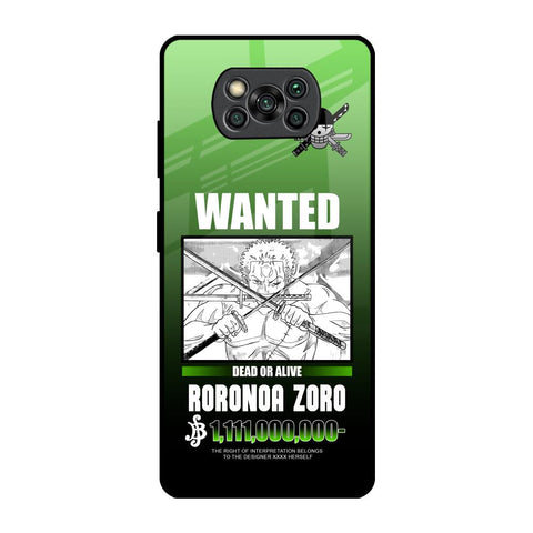 Zoro Wanted Glossy Case for Poco X3 Pro