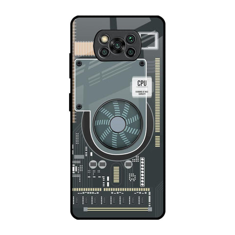 Motherboard Circuit Glossy Case for Poco X3 Pro