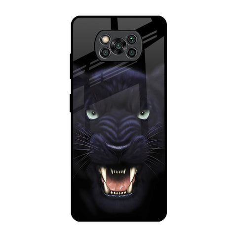 Angry Black Leopard Glossy Case for Poco X3 Pro