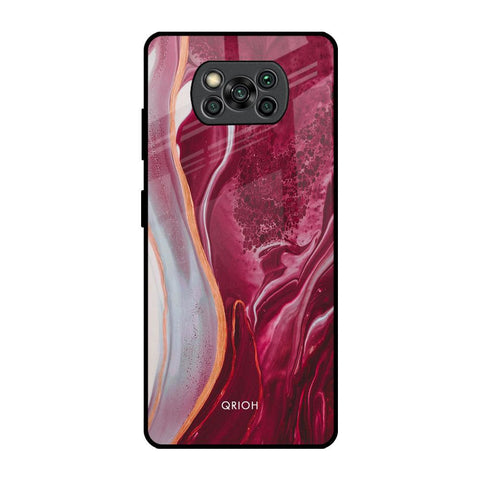 Crimson Ruby Glossy Case for Poco X3 Pro