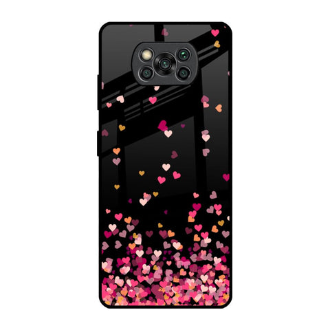 Heart Rain Fall Glossy Case For Poco X3 Pro