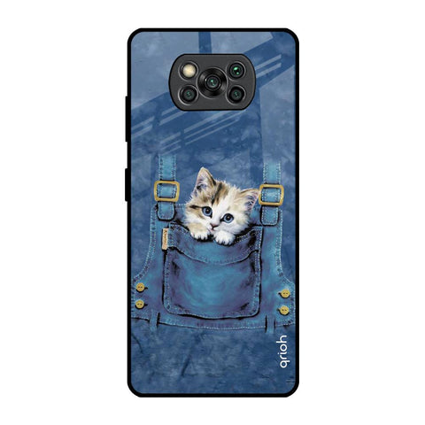 Kitty In Pocket Glossy Case For Poco X3 Pro