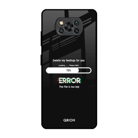 Error Glossy Case for Poco X3 Pro
