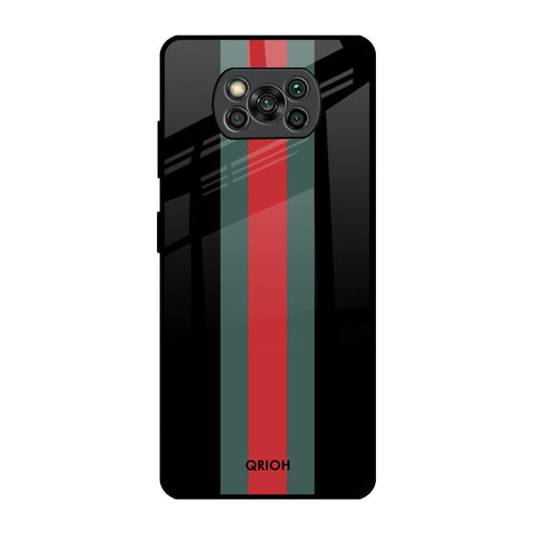 Vertical Stripes Glossy Case for Poco X3 Pro