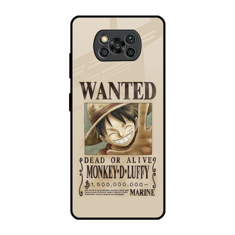 Luffy Wanted Glossy Case for Poco X3 Pro