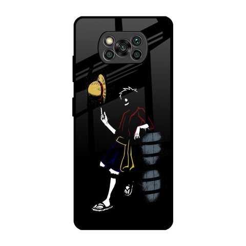 Luffy Line Art Glossy Case for Poco X3 Pro