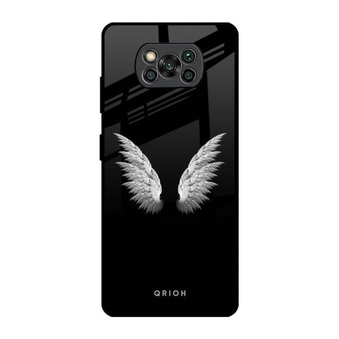 White Angel Wings Glossy Case for Poco X3 Pro