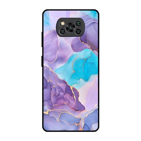Alcohol ink Marble Glossy Case for Poco X3 Pro