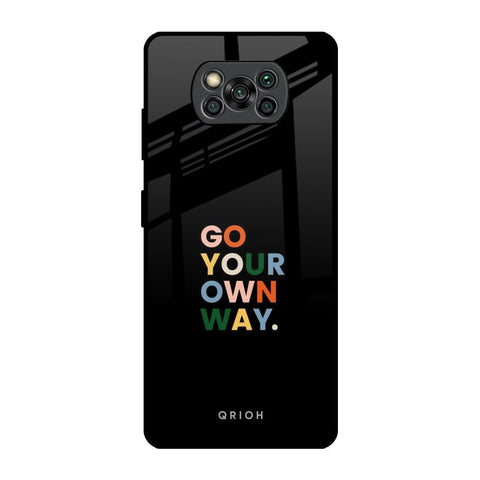 Go Your Own Way Glossy Case for Poco X3 Pro