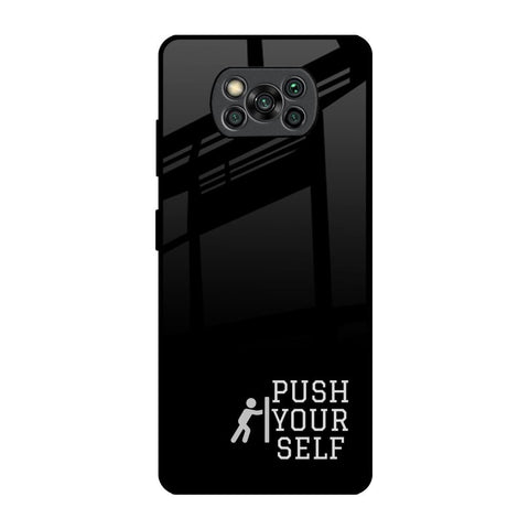 Push Your Self Glossy Case for Poco X3 Pro