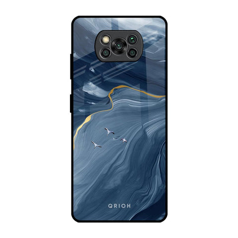 Deep Ocean Marble Glossy Case for Poco X3 Pro