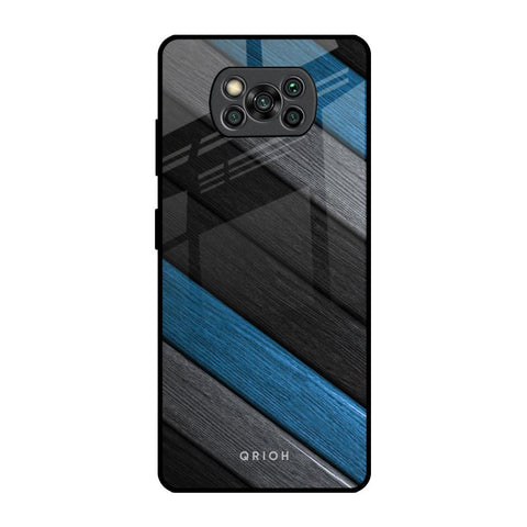 Multicolor Wooden Effect Glossy Case for Poco X3 Pro
