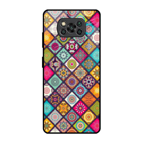 Multicolor Mandala Glossy Case for Poco X3 Pro