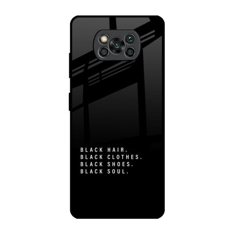 Black Soul Glossy Case for Poco X3 Pro