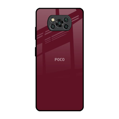 Classic Burgundy Glossy Case for Poco X3 Pro