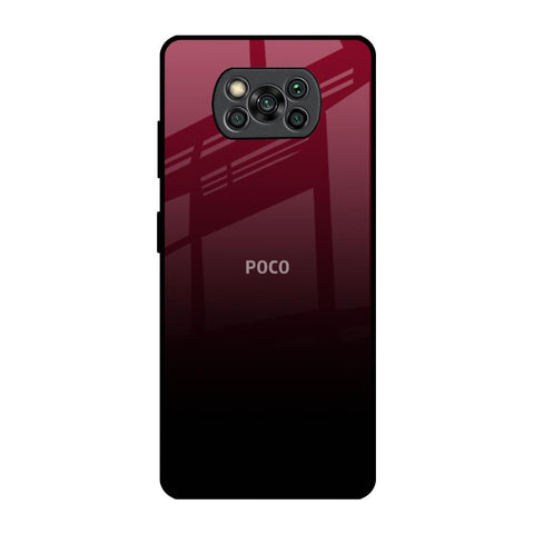Wine Red Glossy Case For Poco X3 Pro