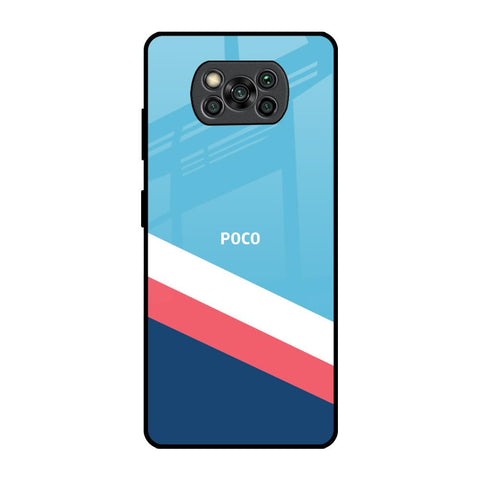 Pink & White Stripes Glossy Case For Poco X3 Pro