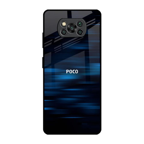 Blue Rough Abstract Glossy Case for Poco X3 Pro