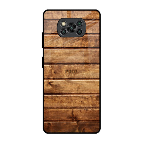 Wooden Planks Glossy Case for Poco X3 Pro