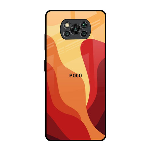 Magma Color Pattern Glossy Case for Poco X3 Pro