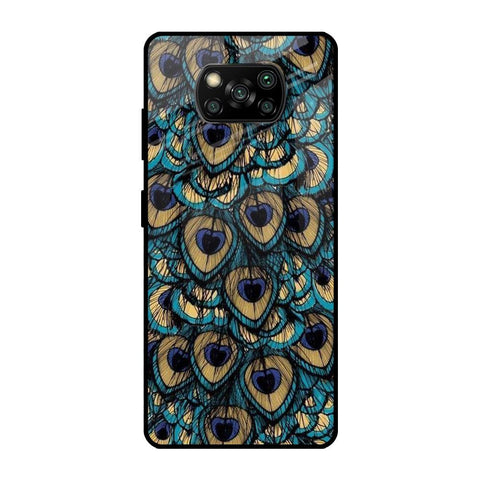 Peacock Feathers Glossy case for Poco X3 Pro