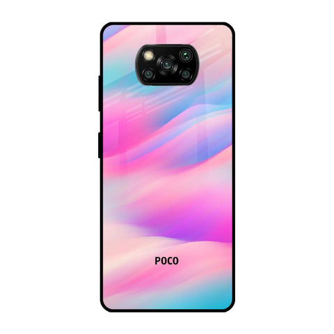 Colorful Waves Glossy case for Poco X3 Pro