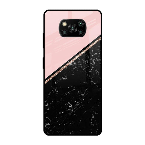 Marble Texture Pink Glossy Case For Poco X3 Pro