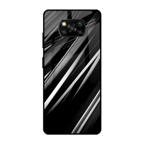 Black & Grey Gradient Glossy Case For Poco X3 Pro