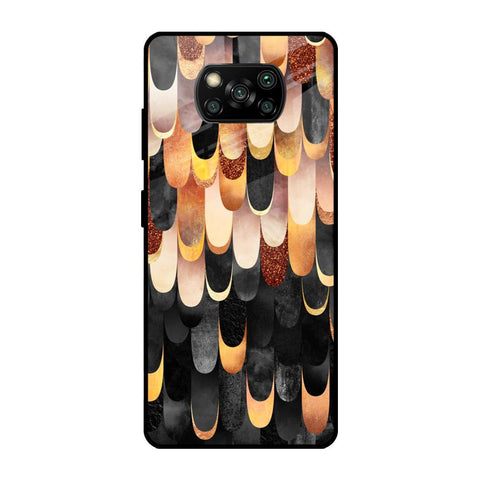 Bronze Abstract Glossy Case for Poco X3 Pro