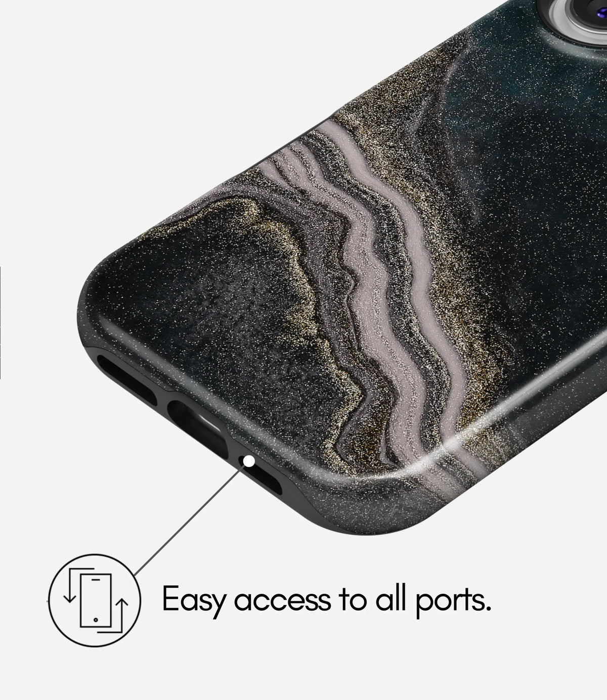 Midnight Aura Premium Tough Shining Phone Case (Double Layer) Available For All iPhone Models
