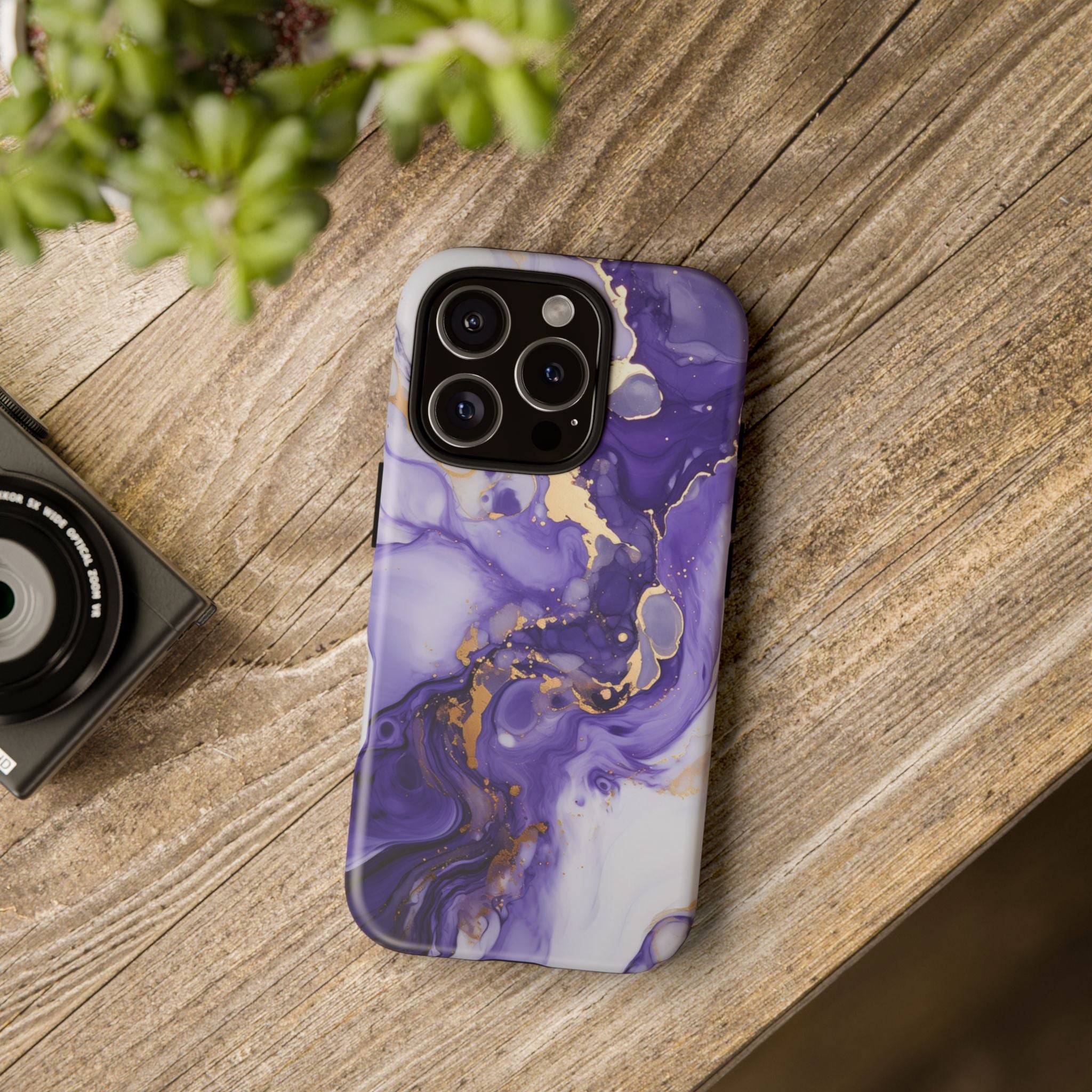 Violet Flow Premium Tough Shining Phone Case (Double Layer) Available For All iPhone Models
