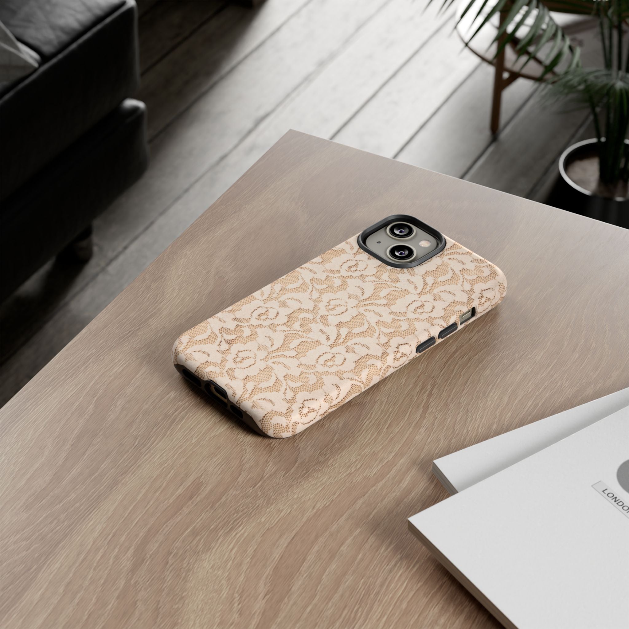 Coastal Toile Tough Case  Available For All iPhone Models