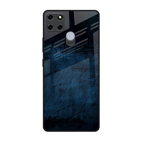 Dark Blue Grunge Glossy Case for Realme C25