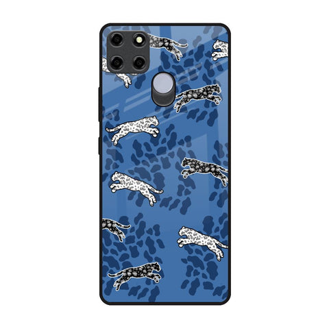 Blue Cheetah Glossy Case for Realme C25