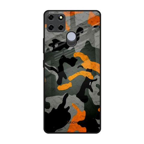Camouflage Orange Glossy Case For Realme C25