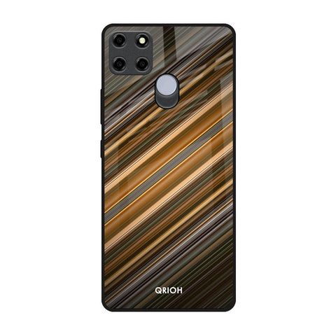 Diagonal Slash Pattern Glossy Case for Realme C25