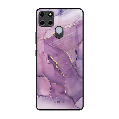 Purple Gold Marble Glossy Case for Realme C25
