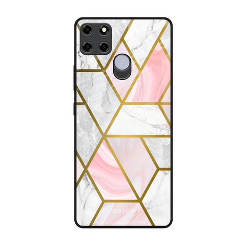 Geometrical Marble Glossy Case for Realme C25