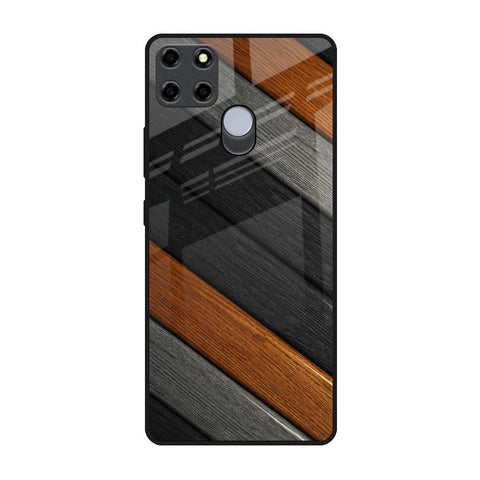 Tri Color Wood Glossy Case for Realme C25