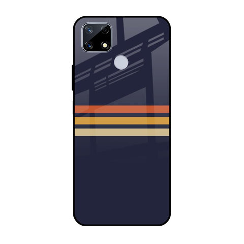 Tricolor Stripes Glossy Case For Realme C25