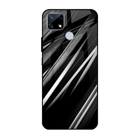 Black & Grey Gradient Glossy Case For Realme C25