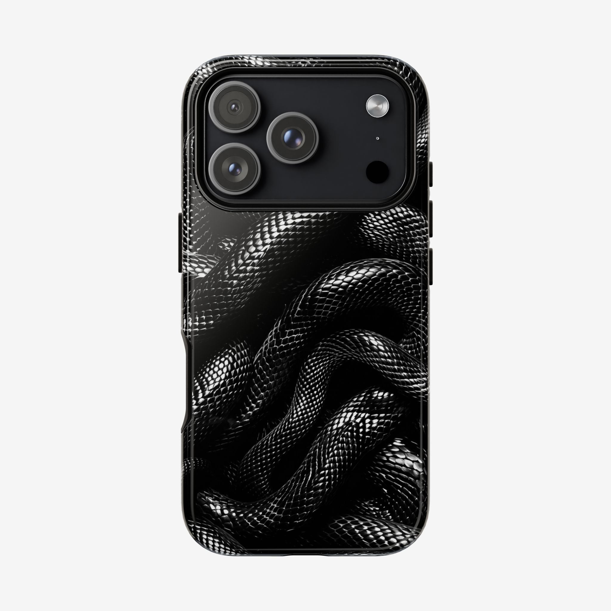 Black Snakes Premium Tough Shining Phone Case (Double Layer) Available For All iPhone Models