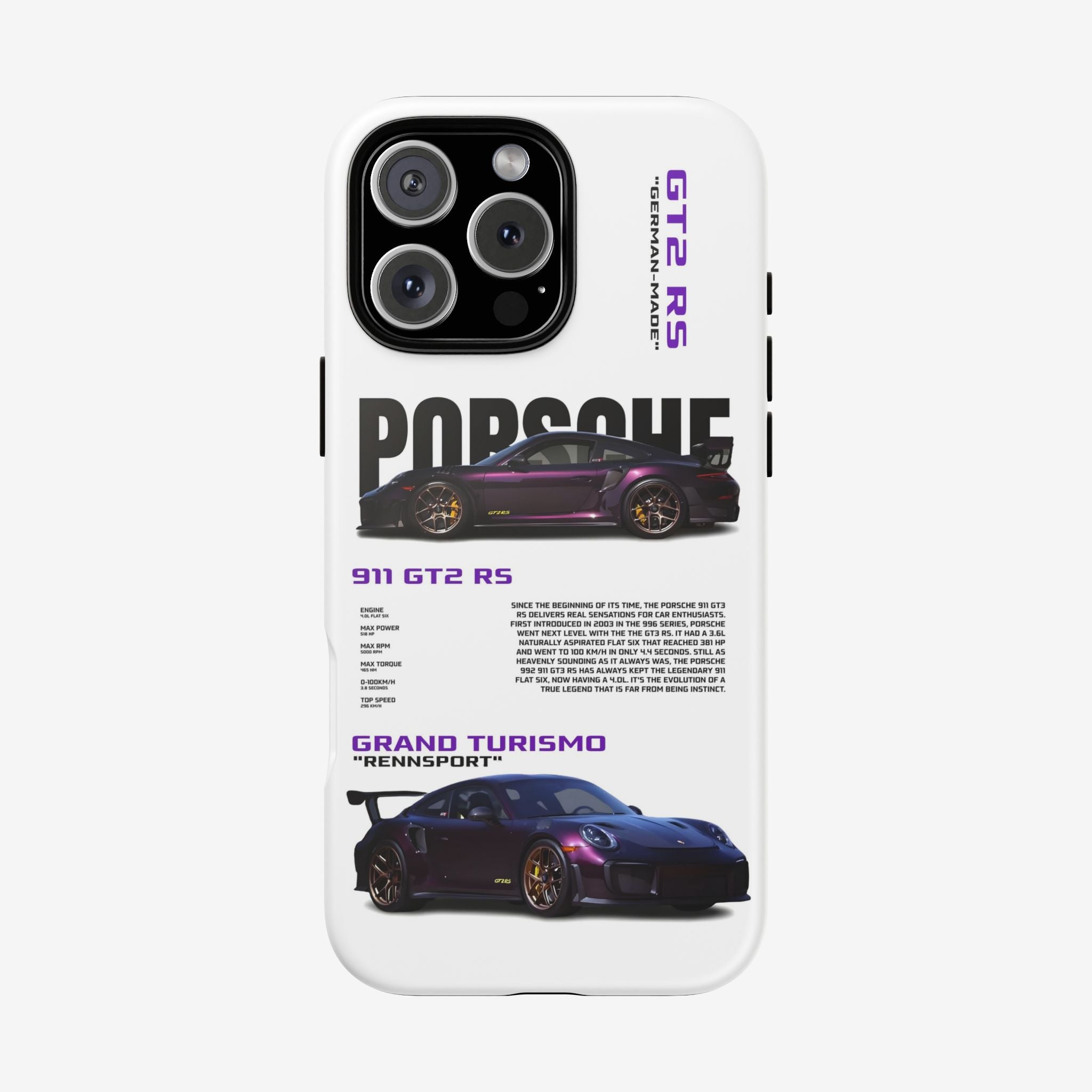 Violet Velocity Tough Case  Available For All iPhone Models