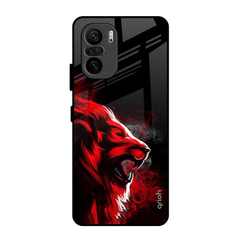 Red Angry Lion Glossy Case for Mi 11X