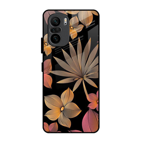 Lines Pattern Flowers Glossy Case for Mi 11X